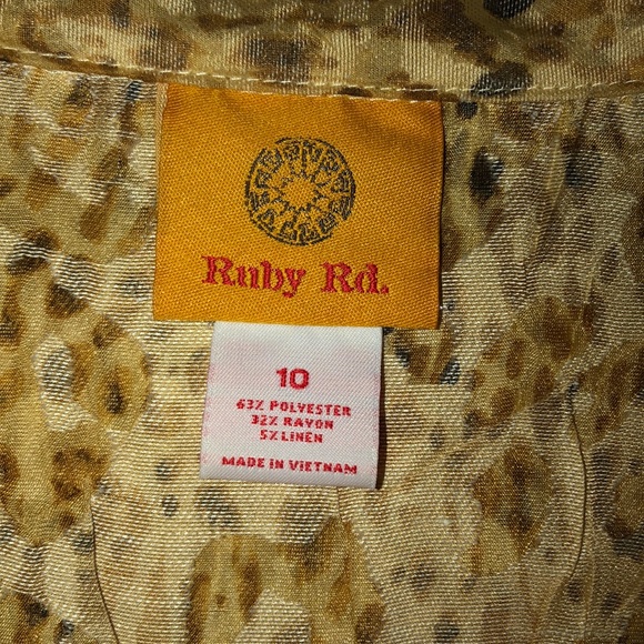 Ruby Rd. Printed Button Down - Picture 5 of 7